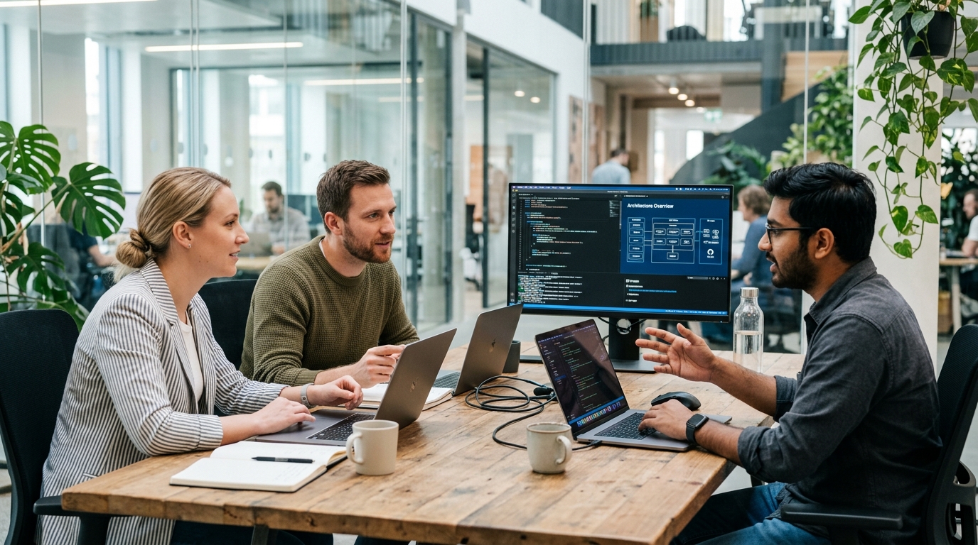 Futurix global engineering team collaborating on system architecture